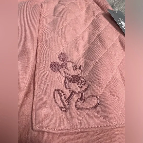 NWT Disney Mickey Mouse Blush Pink Sweatpants large - Picture 3 of 8